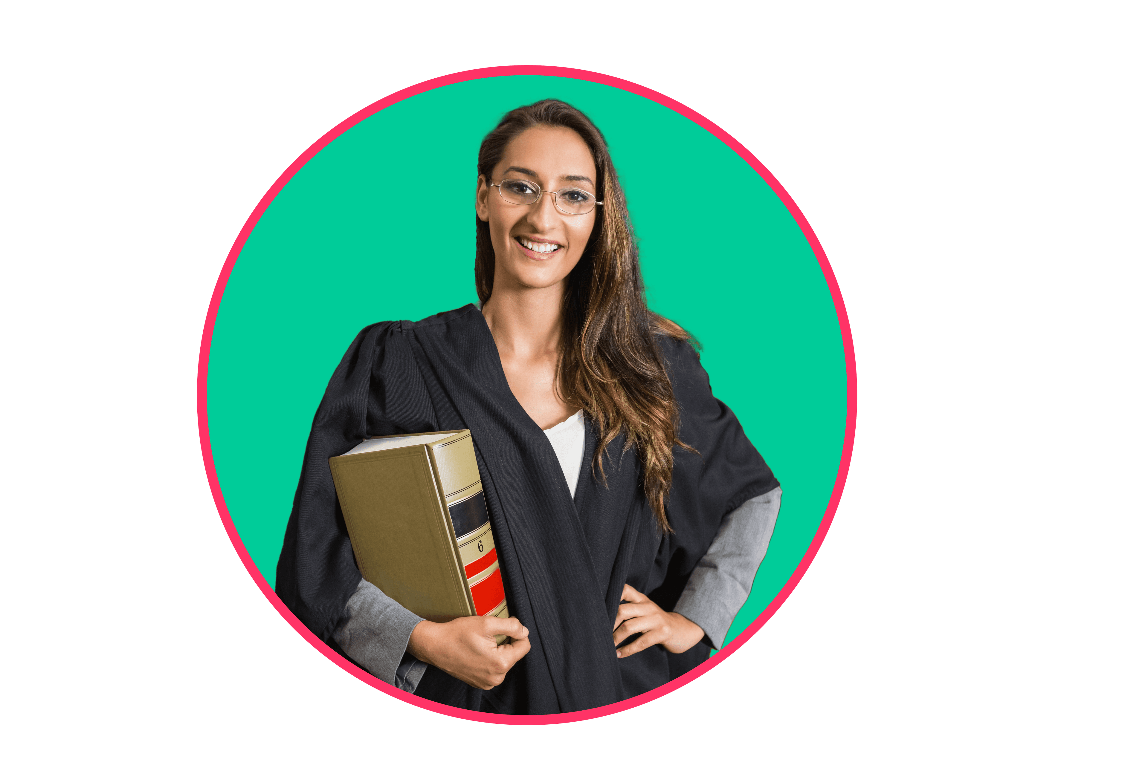 Law student studying with AcedExams